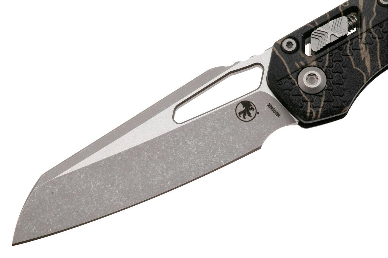 Microtech MSI Standard Issue 210T-10APPMTSC, Apocalyptic Stonewashed M390MK, Tiger Stripe Tri-Grip Polymer zakmes