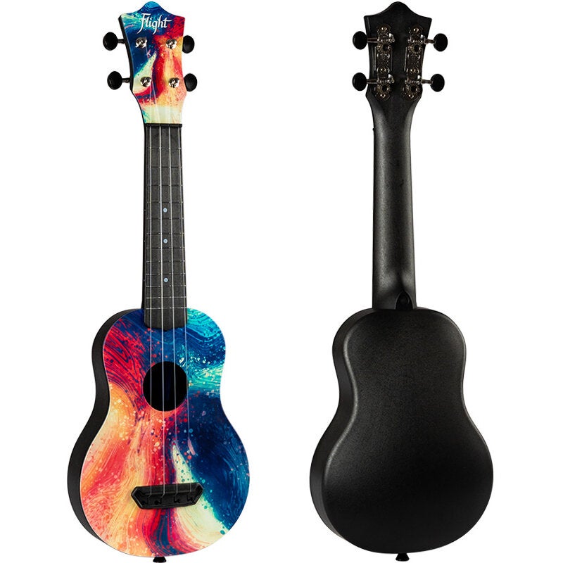 Flight Ultra Travel Series UTS-40 Swirl kunststof sopraan ukelele met hoes