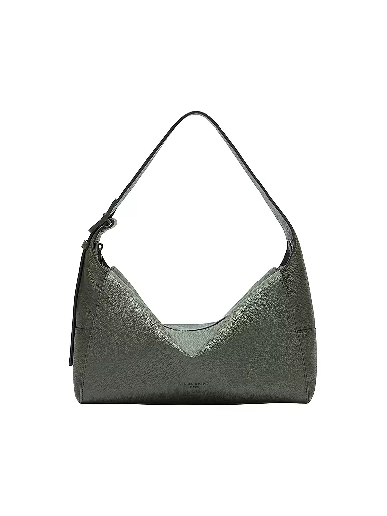 LIEBESKIND BERLIN Ledertasche - Hobo Bag  LOU Medium dunkelgrün