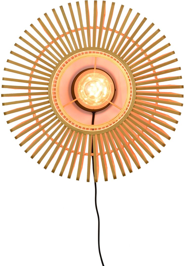 Good&Mojo Bromo Wandlamp Naturel, Zwart