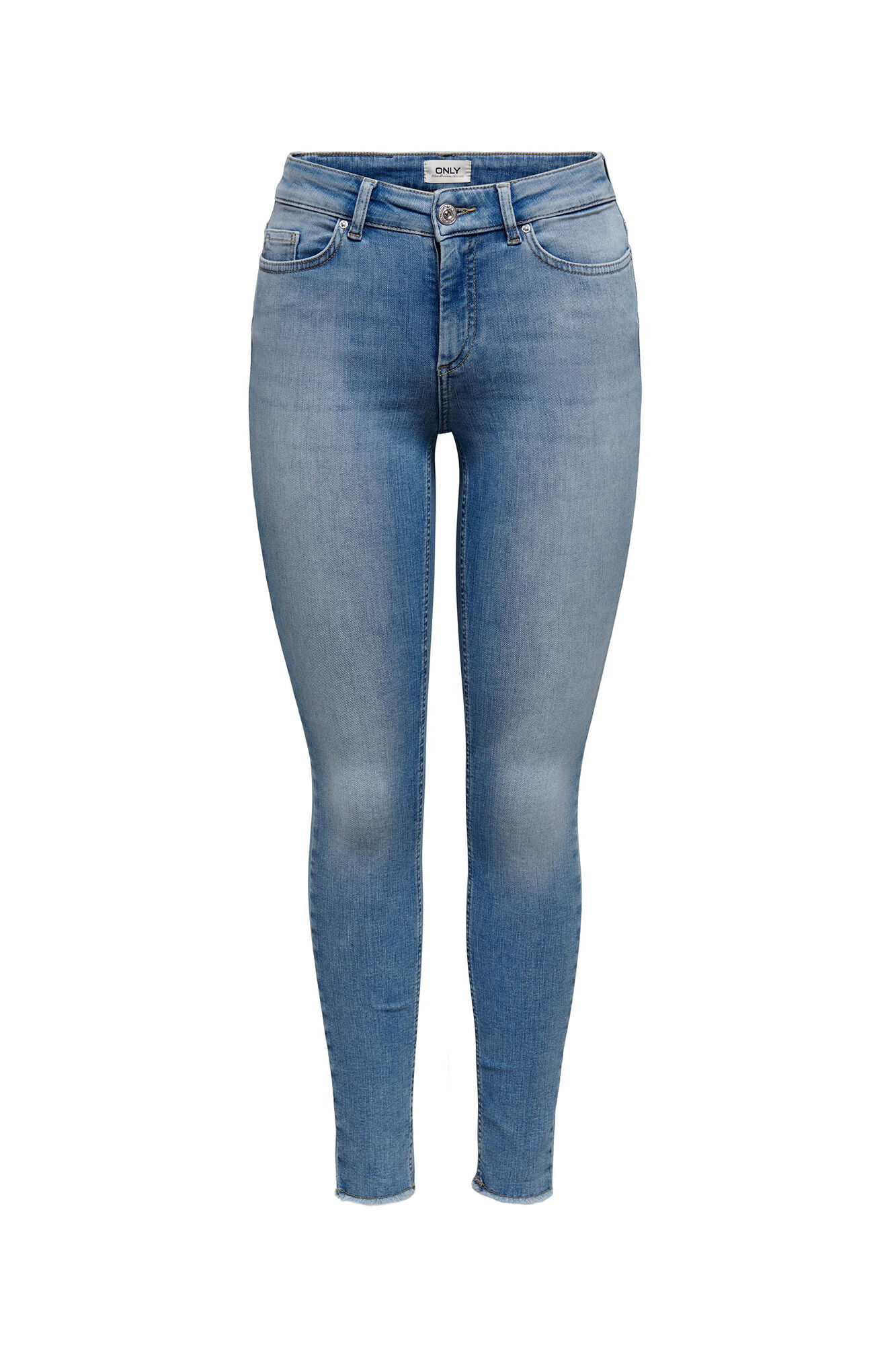 Calça jeans skinny de cintura média