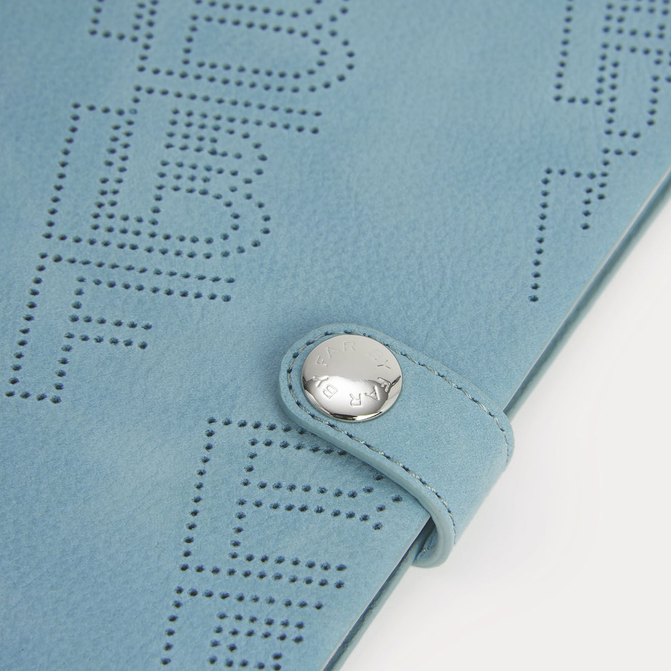 By Far Carnet de note en Cuir bleu