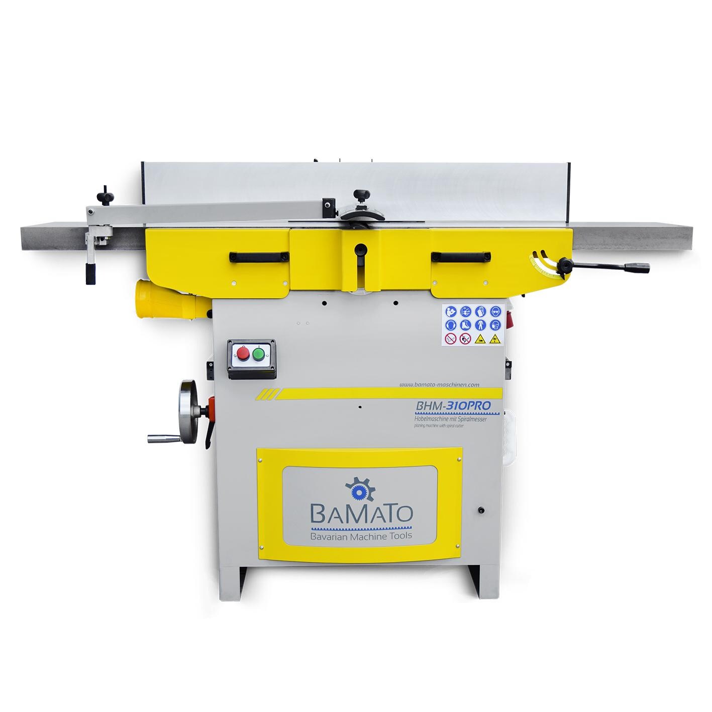 BAMATO Abricht- und Dickenhobelmaschine mit Spiralmesserwelle BHM-310PRO (400V)