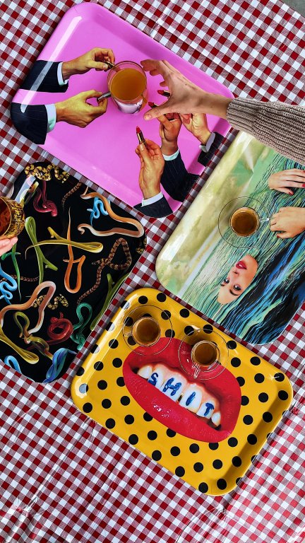 Seletti Toiletpaper dienblad Sea Girl