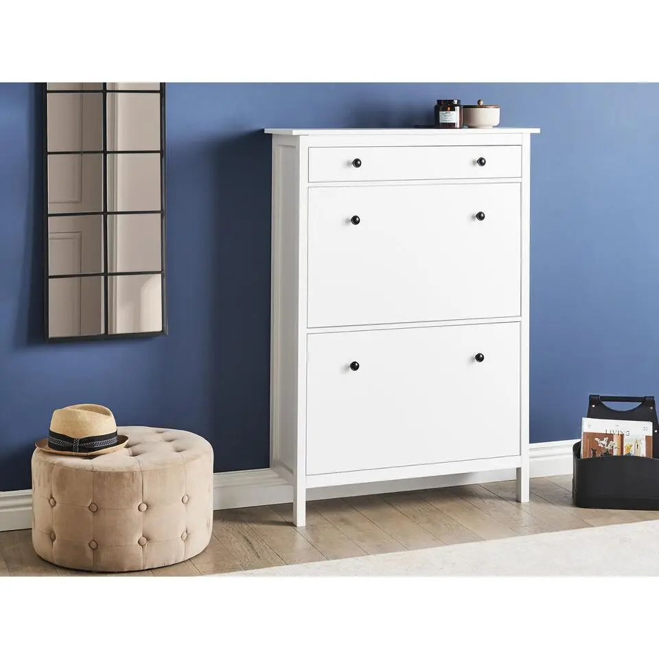 GIBSON - Schoenenkast 2 vakken - Wit - MDF