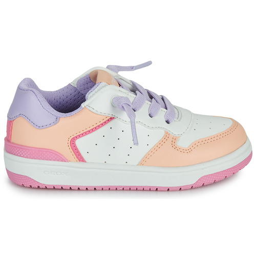 Geox - J WASHIBA GIRL - Blanc / Orange / Violet