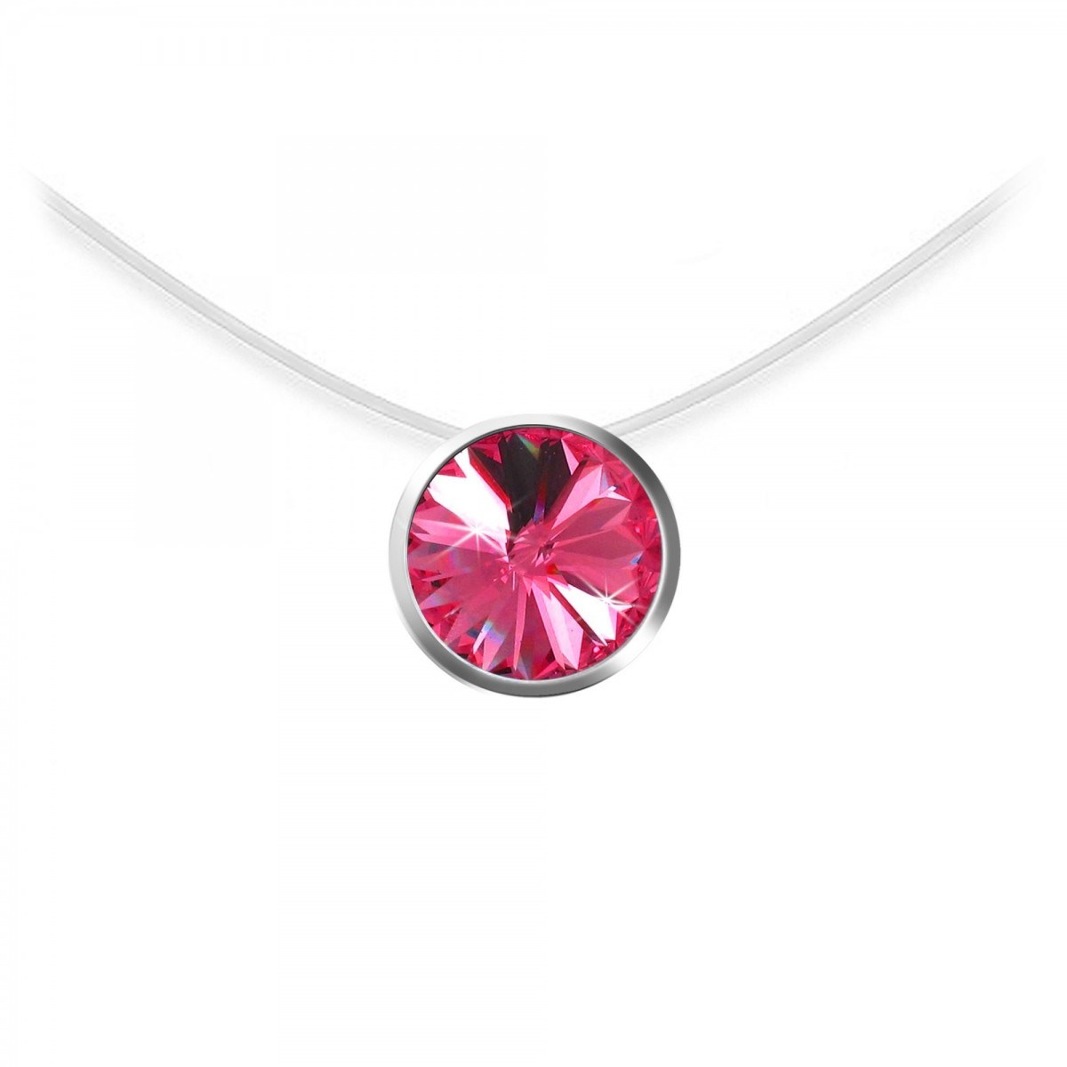 Collier SC Crystal ornée d'un cristal scintillant