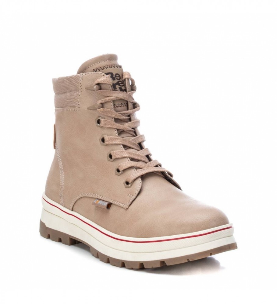 Botas de cano curto Refresh 170149 bege