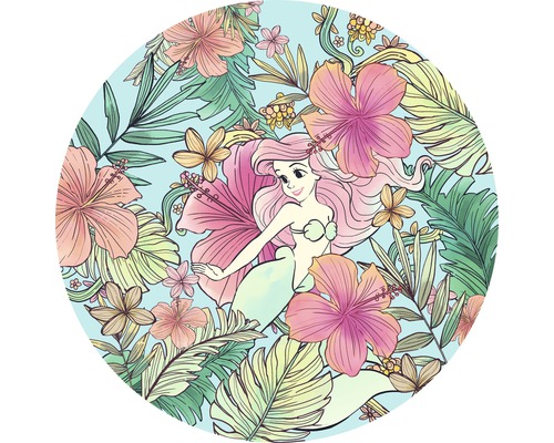 Zelfklevend vliesbehang DD1-001 Dot Ariel Ocean Flowers Ø 125 cm