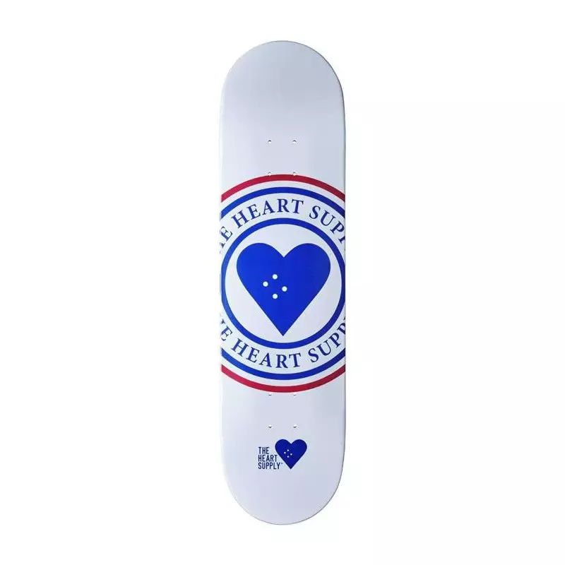 Plateau de skate HEART SUPPLY Insignia Blanc 8.25