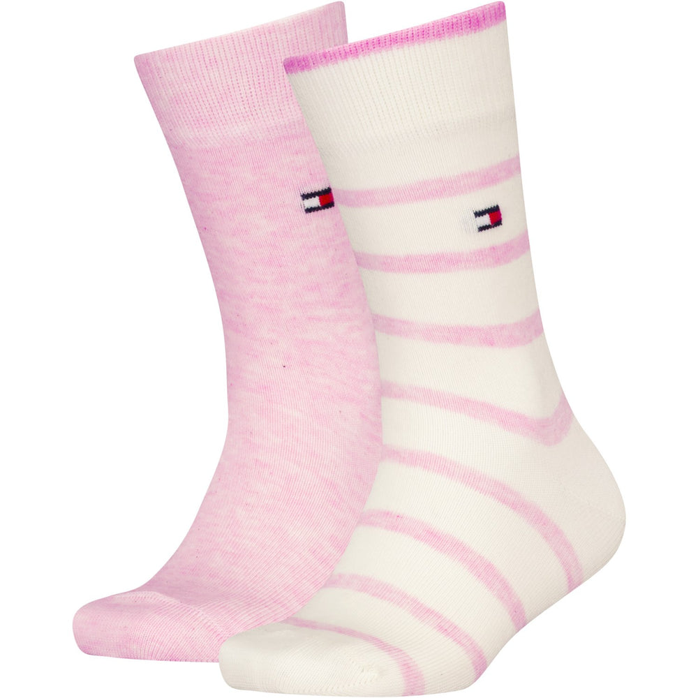 Køb Tommy Hilfiger Pink Th Kids Strømpe 2P Breton Stripe