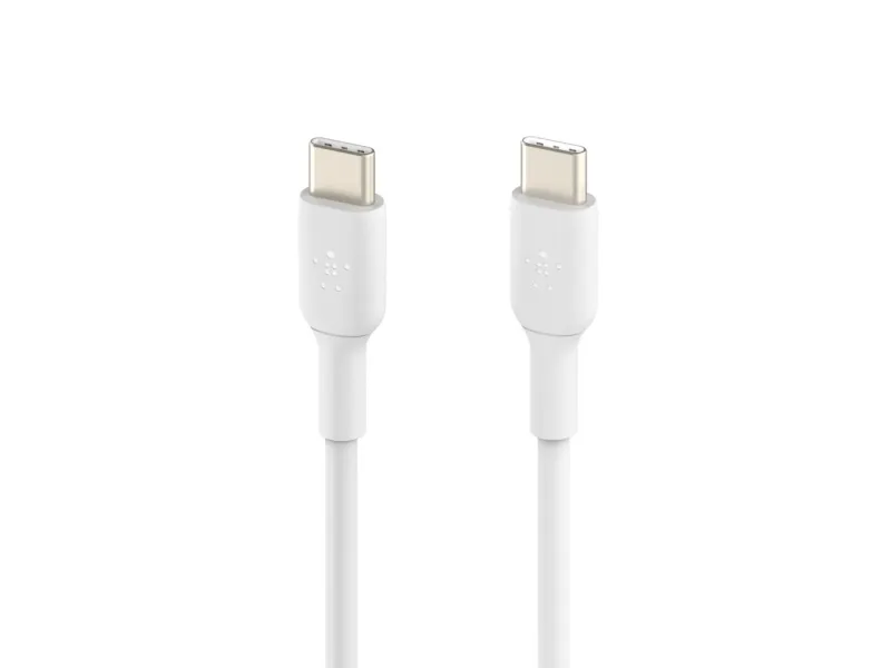 Belkin BoostCharge - USB-kabel - 24 pin USB-C (han) til 24 pin USB-C (han) - 2 m - hvid