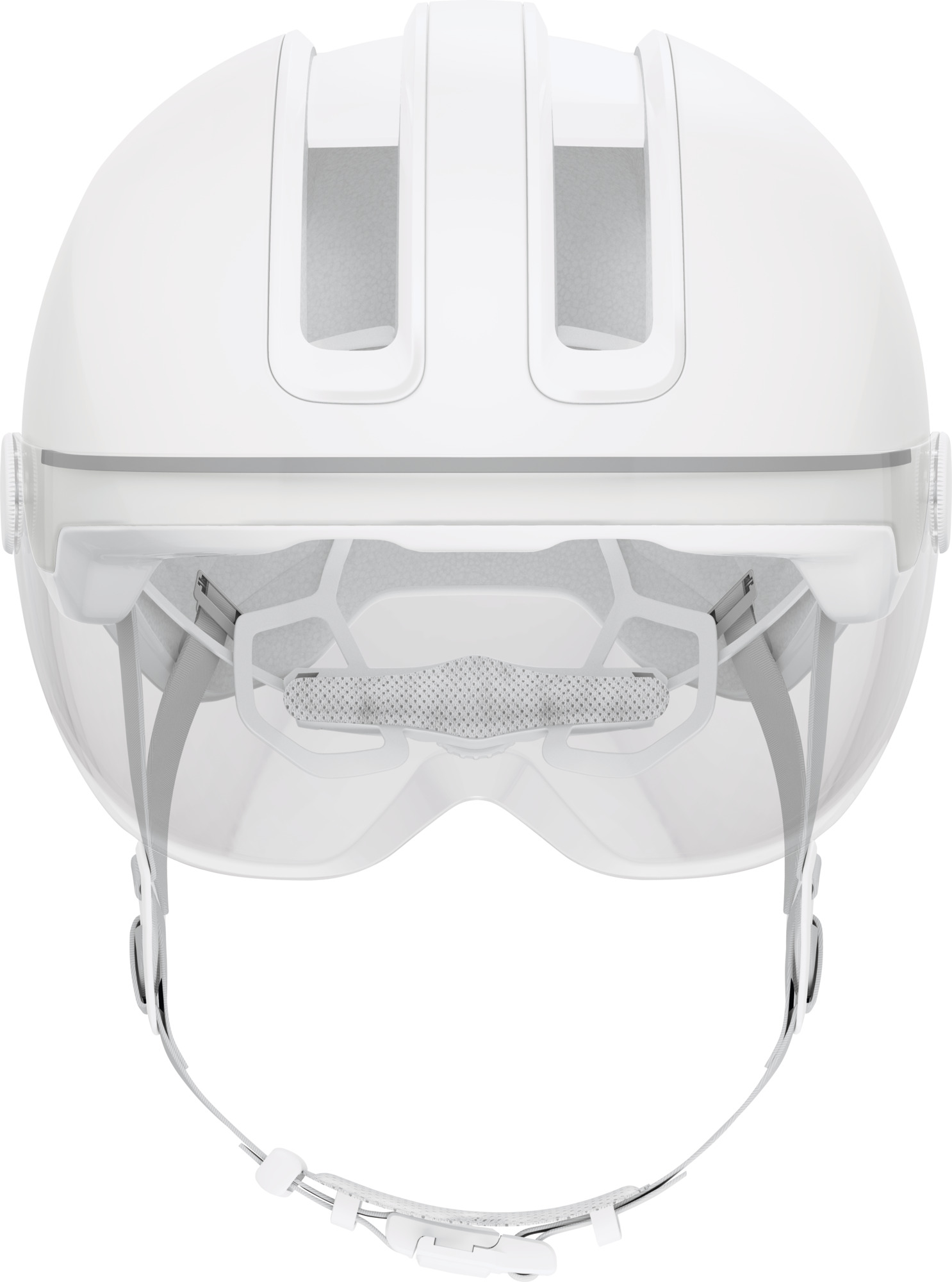 ABUS HUD-Y ACE cykelhjelm LED Pure White