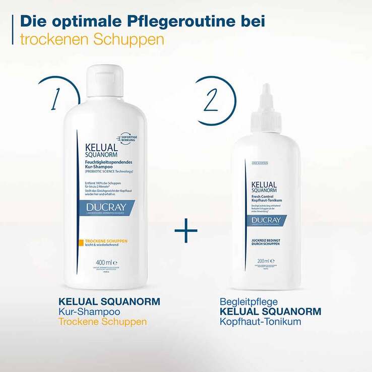 Ducray Kelual Squanorm Anti-Schuppen Shampoo trocken, 400 ml