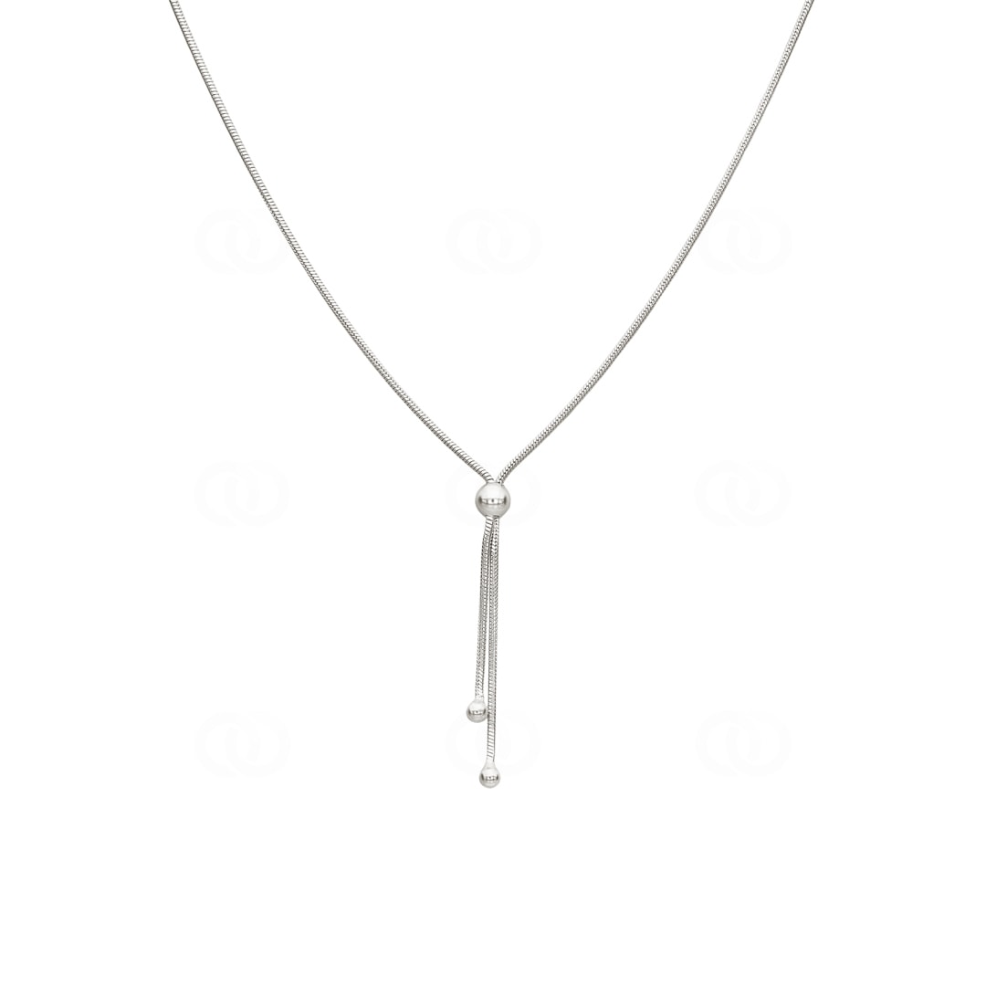 Collier 925 Silber rhodiniert 42cm