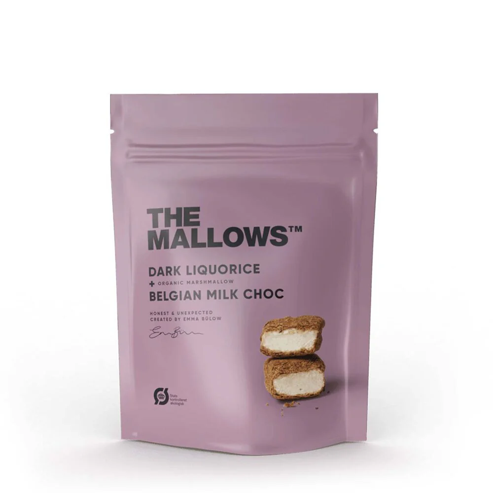 The Mallows  Dark Liquorice skumfiduser - 90g
