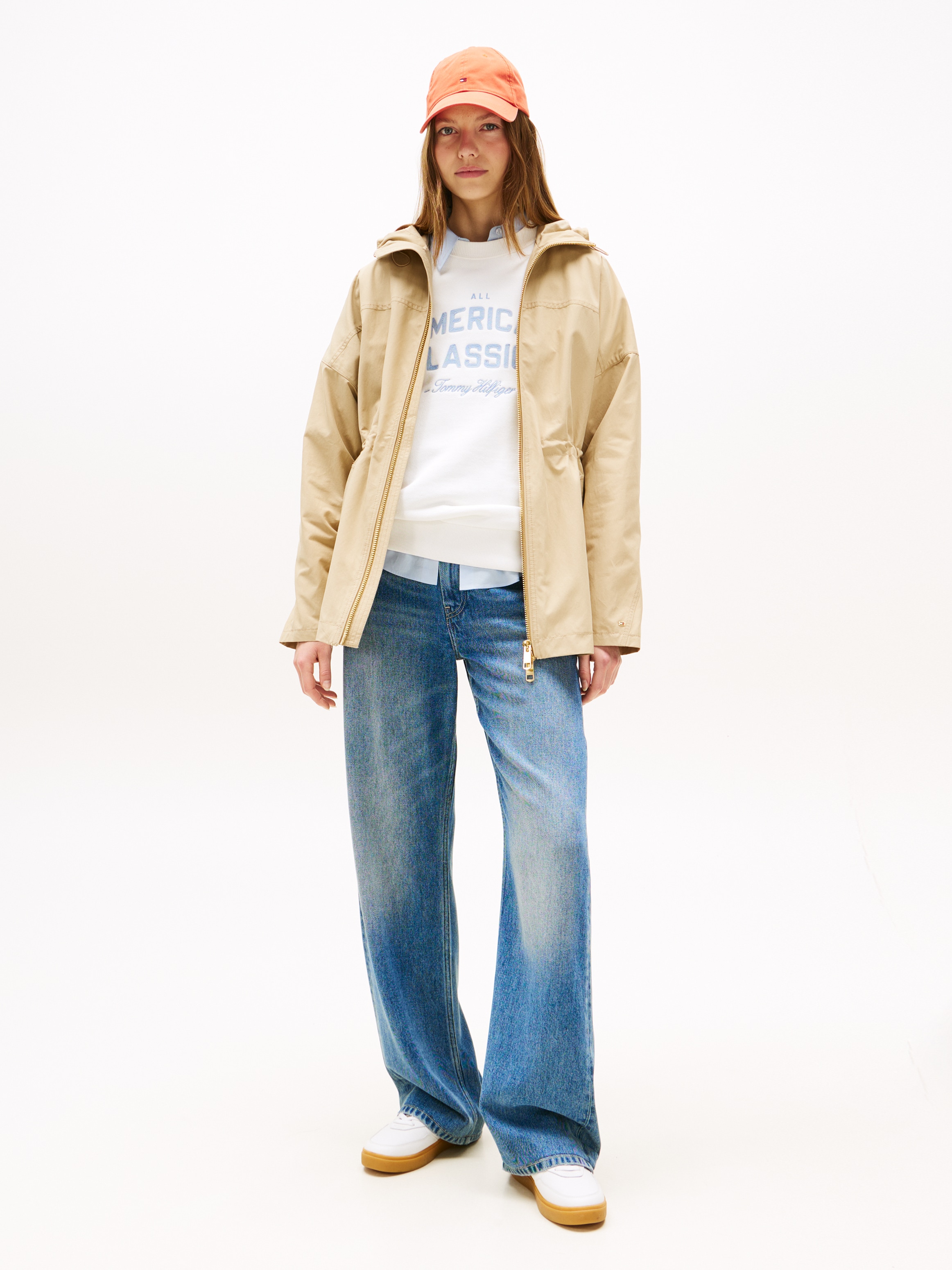 Tommy Hilfiger Windbreaker »COTTON NYLON REG PARKA« mit Kapuze