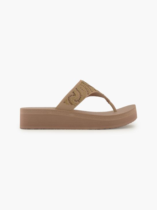 Skechers Pantoletten-Zehentrenner Grau