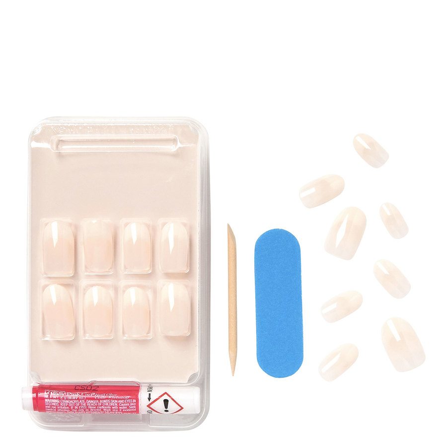KISS Salon Acrylic Nude Nails Graceful 28pcs