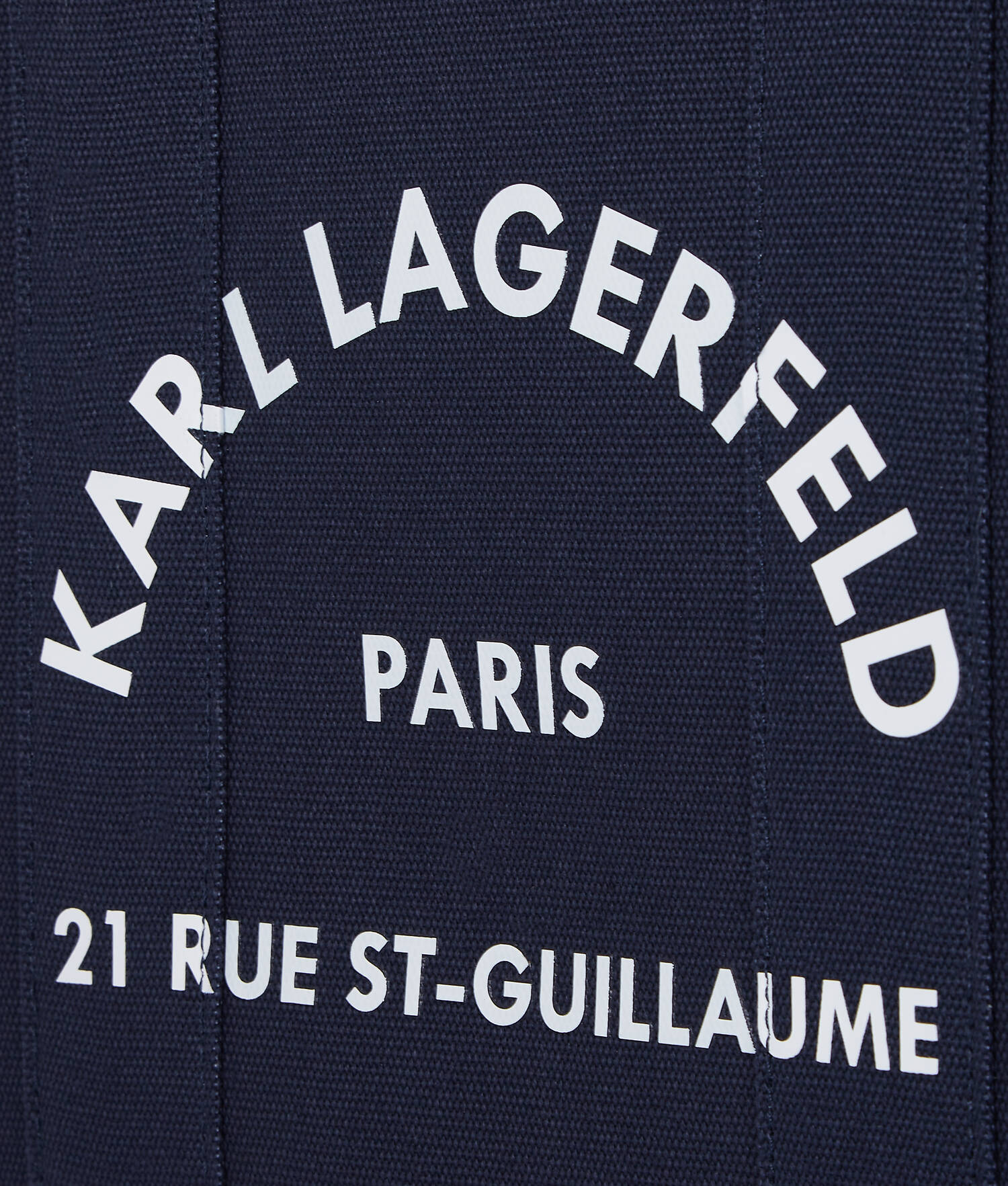 CABAS CARRÉ DE TAILLE MOYENNE RUE ST-GUILLAUME - Iris Noir