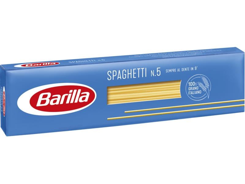 Barilla Teigwaren Spaghetti n.5 500 g Hochwertige Pasta aus Hartweizengriess