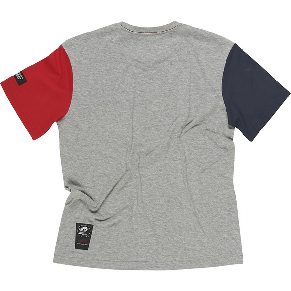 Furygan - T-Shirt Heartbeat MC Gris / Bleu / Rouge