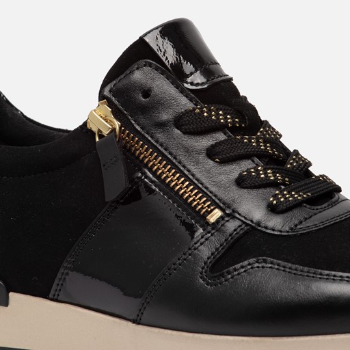 Gabor Sneakers zwart Leer
