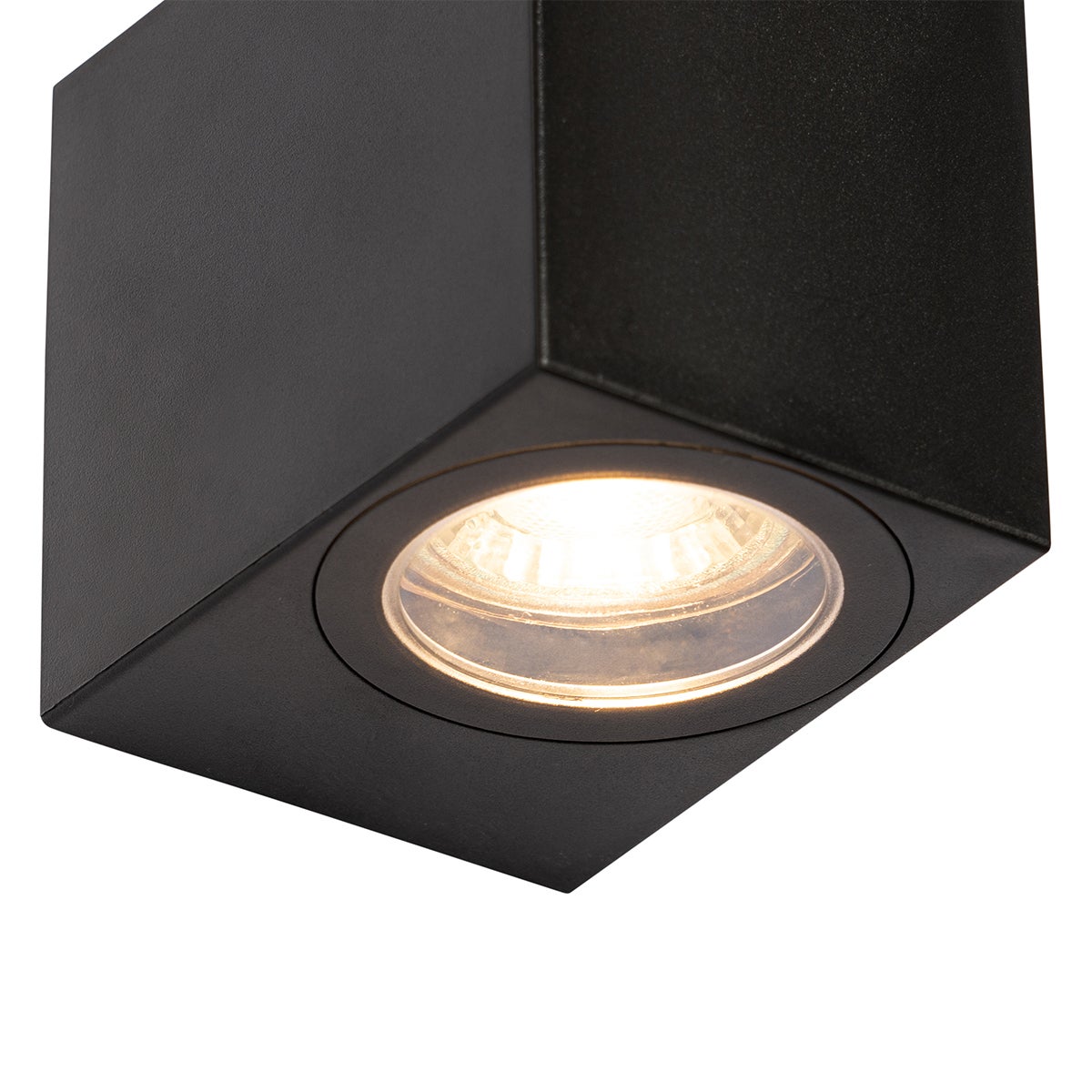 Moderne buitenwandlamp van zwart kunststof - Baleno