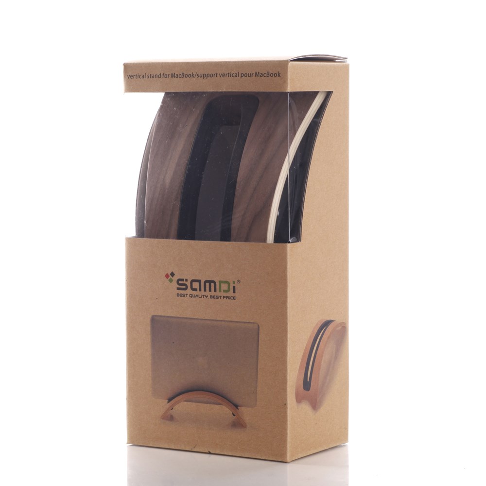 Echt Holz Tablet / Laptop Ständer Halter für iPad / MacBook Pro / Air / usw. - Dunkelbraun