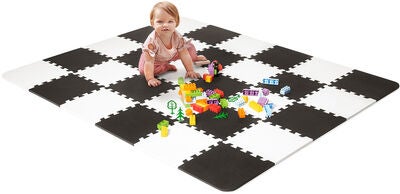 Kinderkraft Puslespillmatte 150x180 Foam, Svart