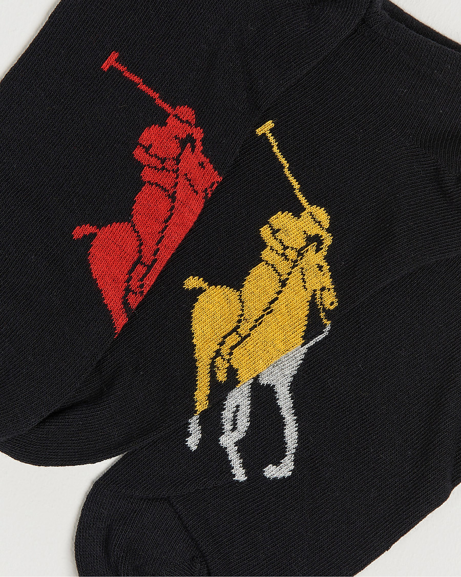 Polo Ralph Lauren 3-Pack Sneaker Sock Black
