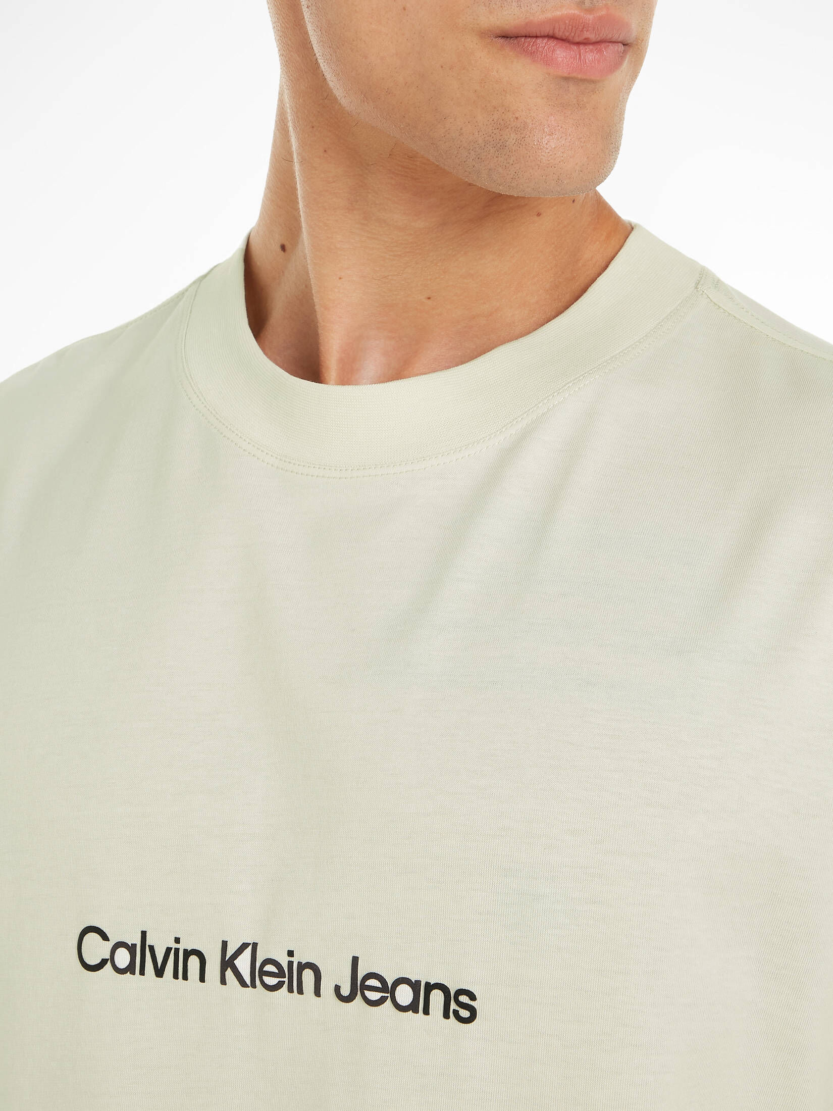 CALVIN KLEIN JEANS| Herren T-Shirt SQUARE FREQUENCY LOGO TEE Relaxed Fit