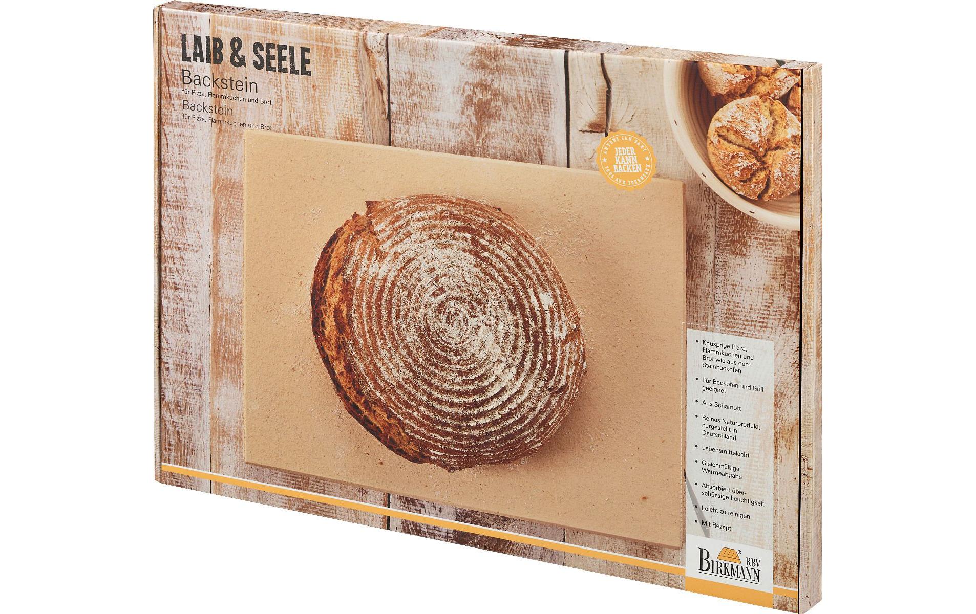 Backstein Laib und Seele 40 x 30 x 2.5 cmStein für Backofen, Smoker, Gas- und Holzkohlegrill