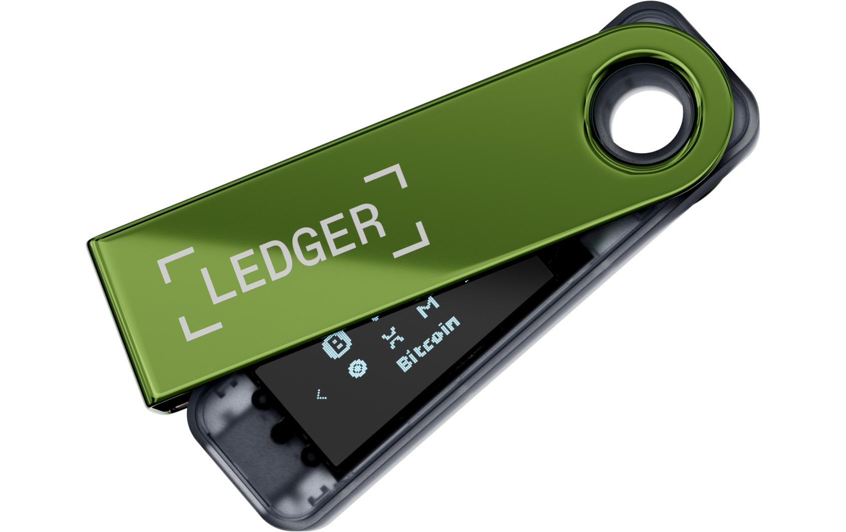 Nano S Plus Oxidante GreenHardware-Wallet für Schutz von Kryptowährungen und NFTs
