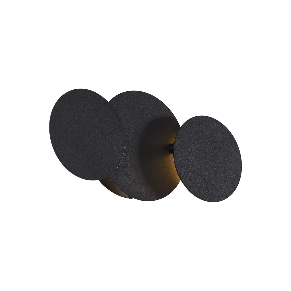 Moderne wandlamp zwart incl. LED 3-staps dimbaar 3-lichts- Sunrise