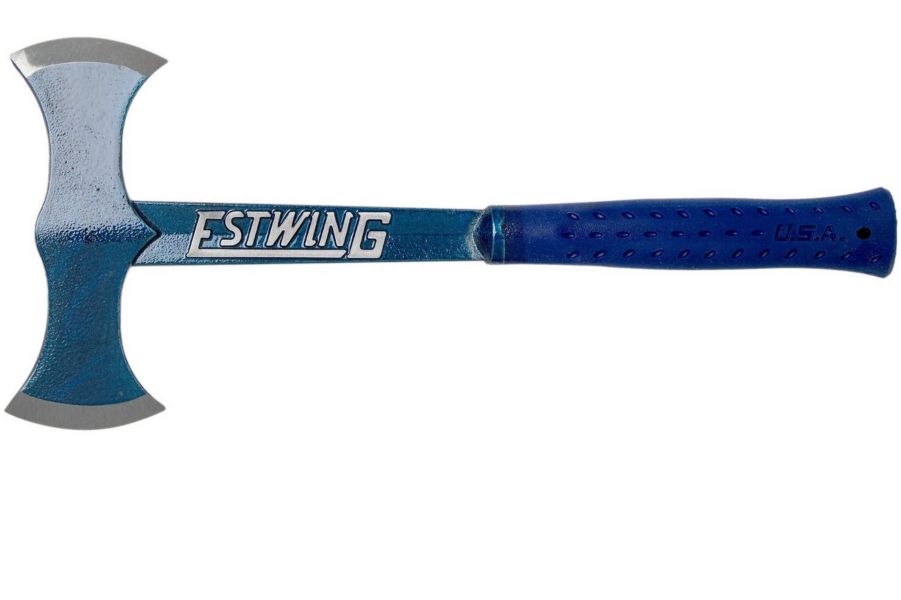 Estwing Black Eagle Double Bit werpbijl blauw EWE6-DBA met nylon foedraal