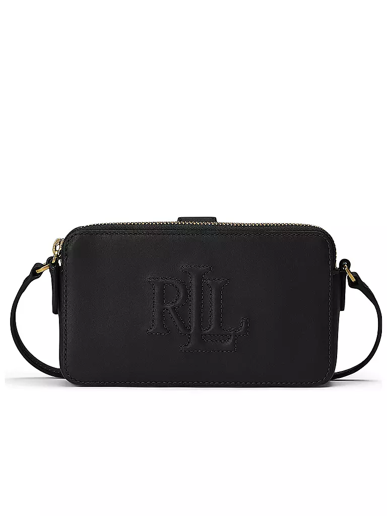 LAUREN RALPH LAUREN Ledertasche - Mini Bag schwarz