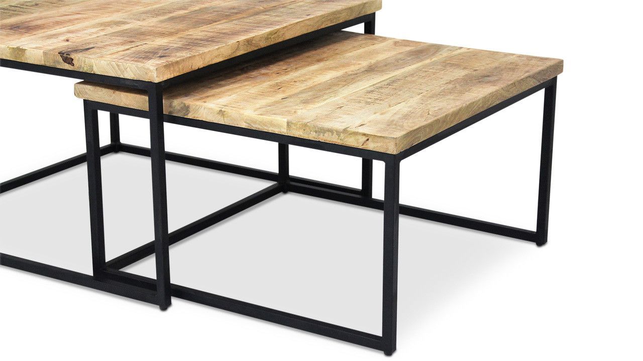 Salontafelset Cuba B60 x D60 x H42 cm