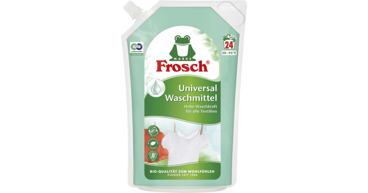Frosch Waschmittel flüssig 24 Waschgänge