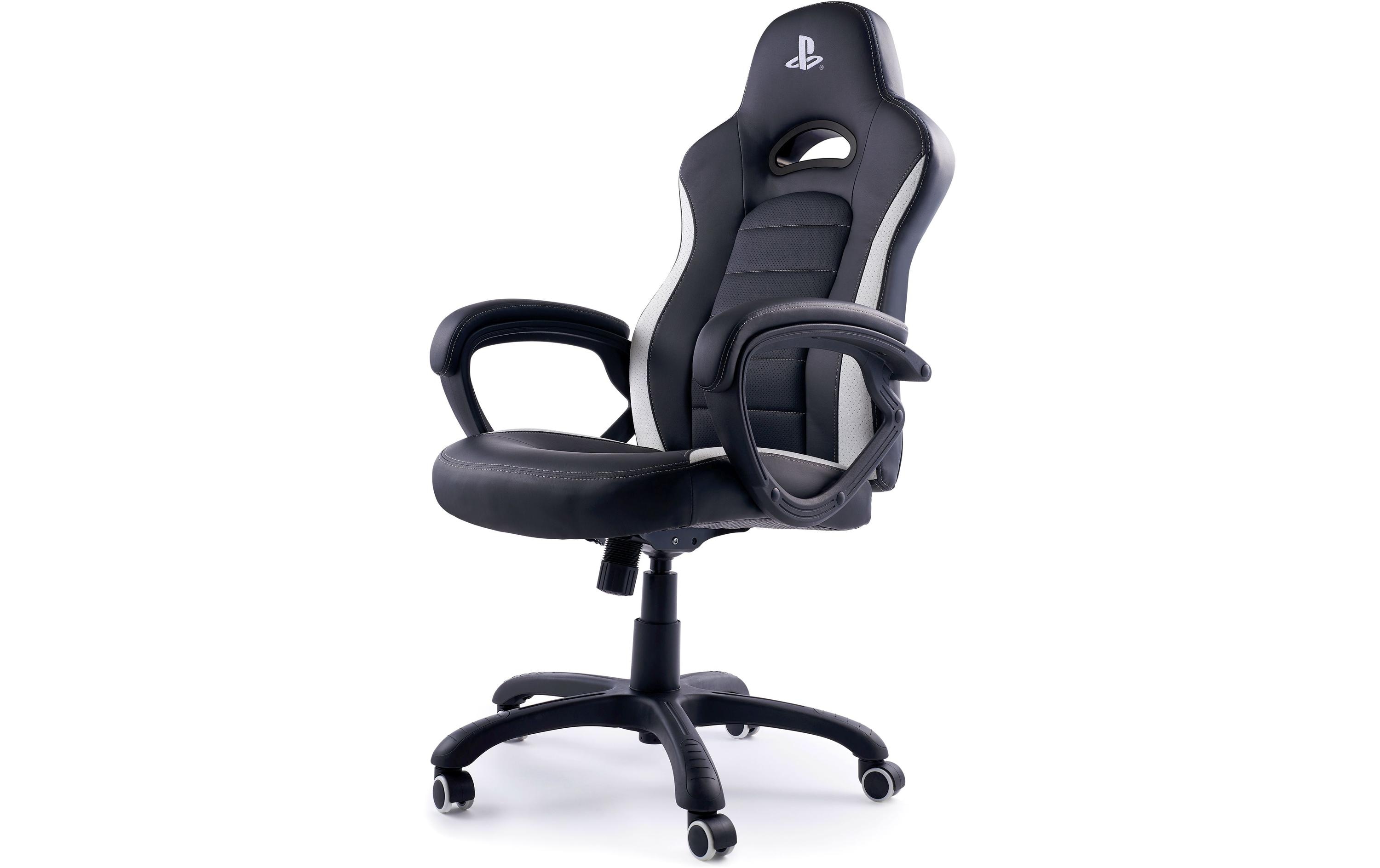 Gaming-Stuhl PlayStation Schwarz<br>Gaming-Stuhl aus Kunstleder