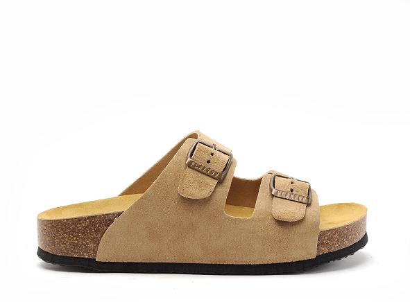 Plakton mules et sabots plats femme cp beta 340010 beige