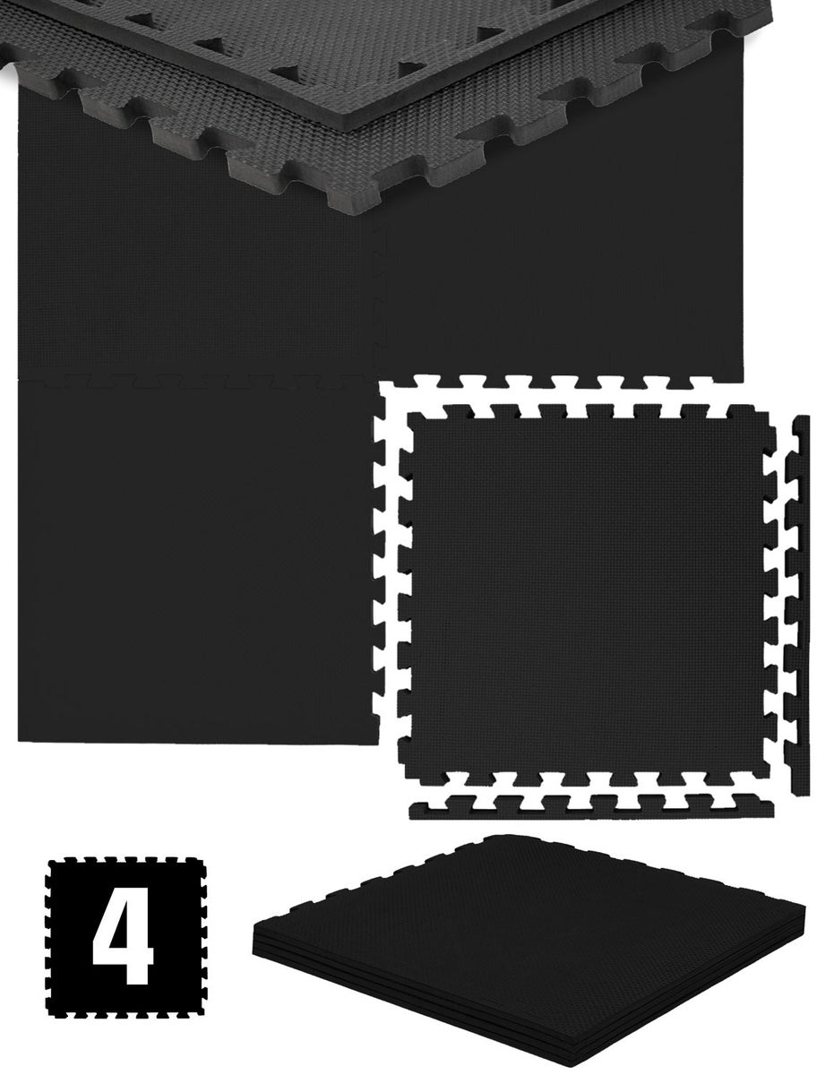 cm dik: 1m² vloerbescherming fitnessmat - 4 oefenmatten 50 x 50 cm