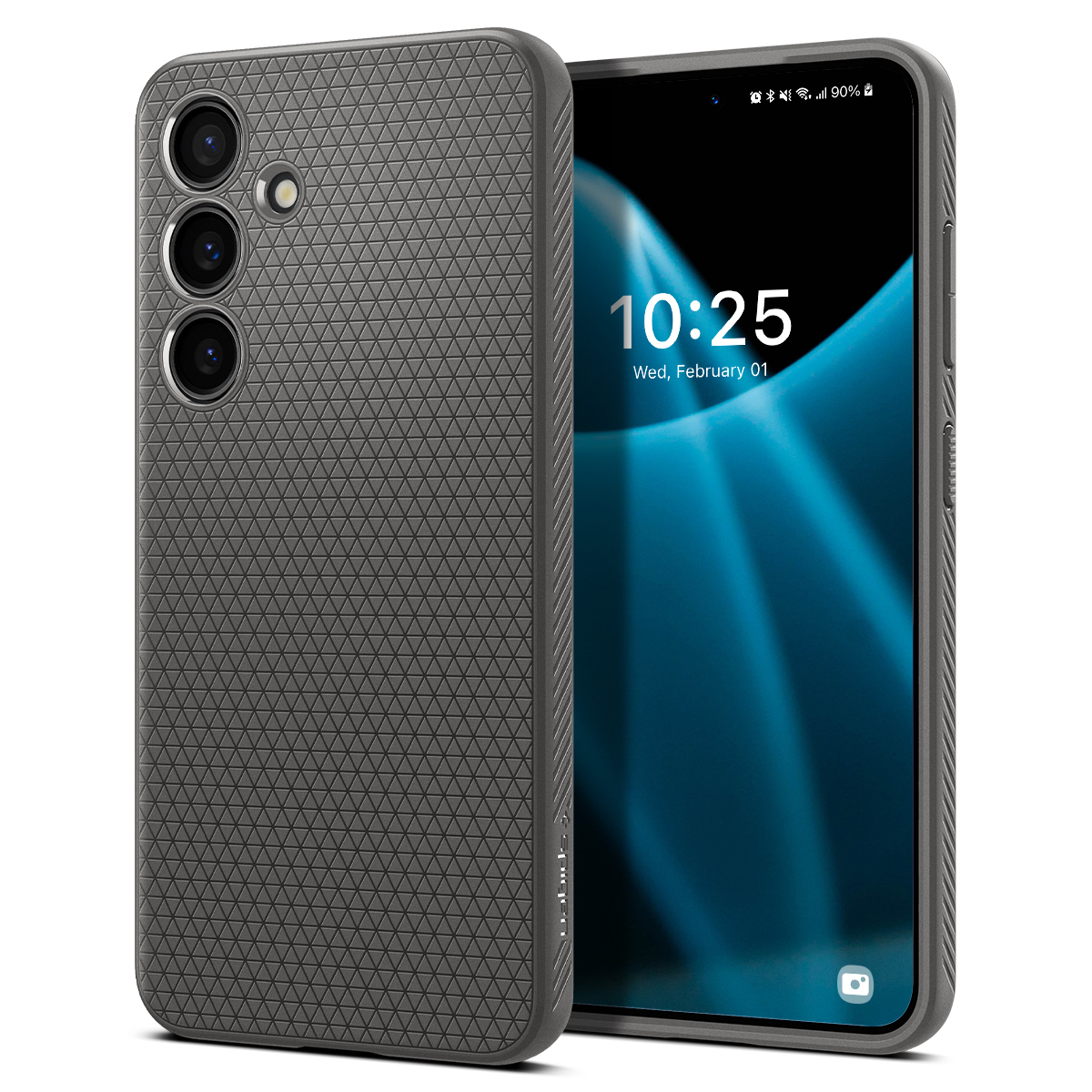 Samsung Galaxy S24 Liquid Air Case Gummi Hülle (ACS07450) - Granite Gray