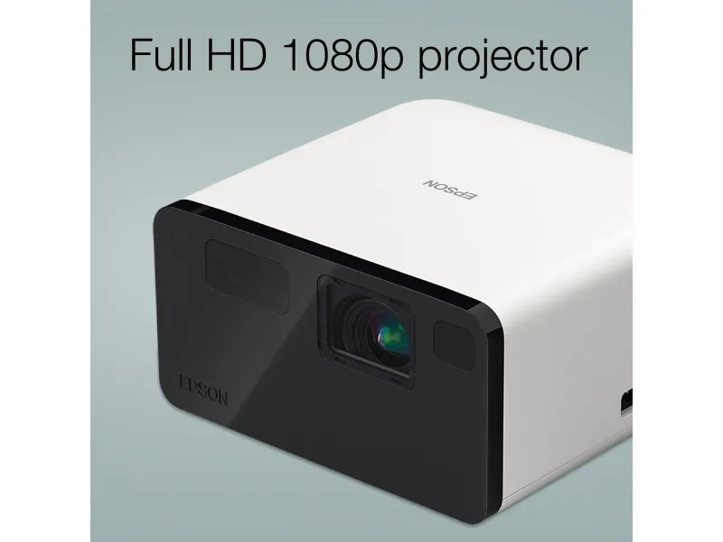 Epson EF-21W - 3LCD-projektor - bærbar - 1000 lumen (hvid) - 1000 lumen (farve) - Full HD (1920 x 1080) - 16:9 - 1080p - hvid
