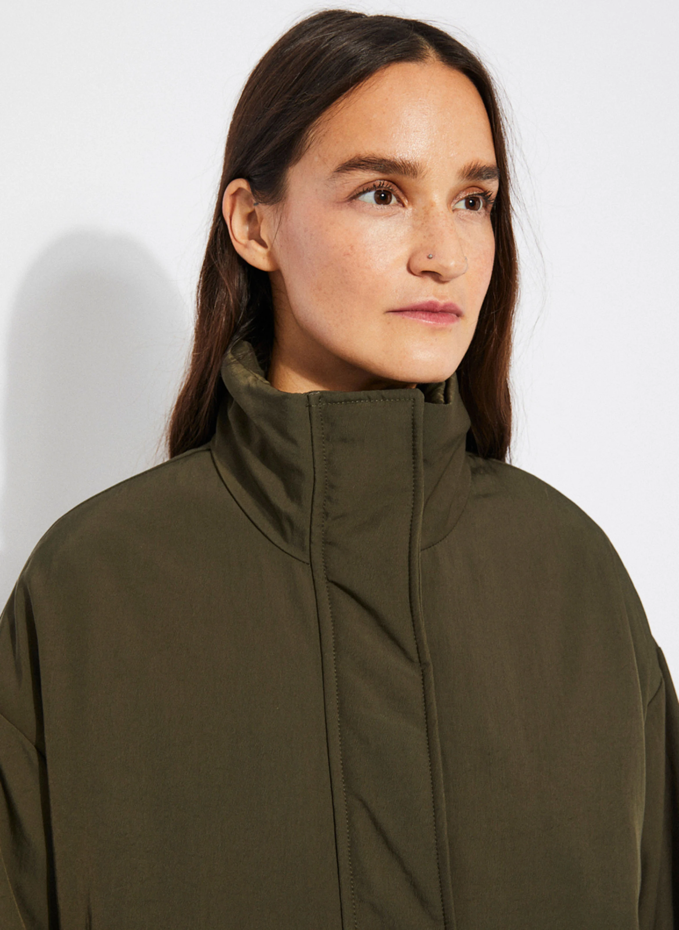 HARDIN - Blouson oversize en fibres recyclées | Vert