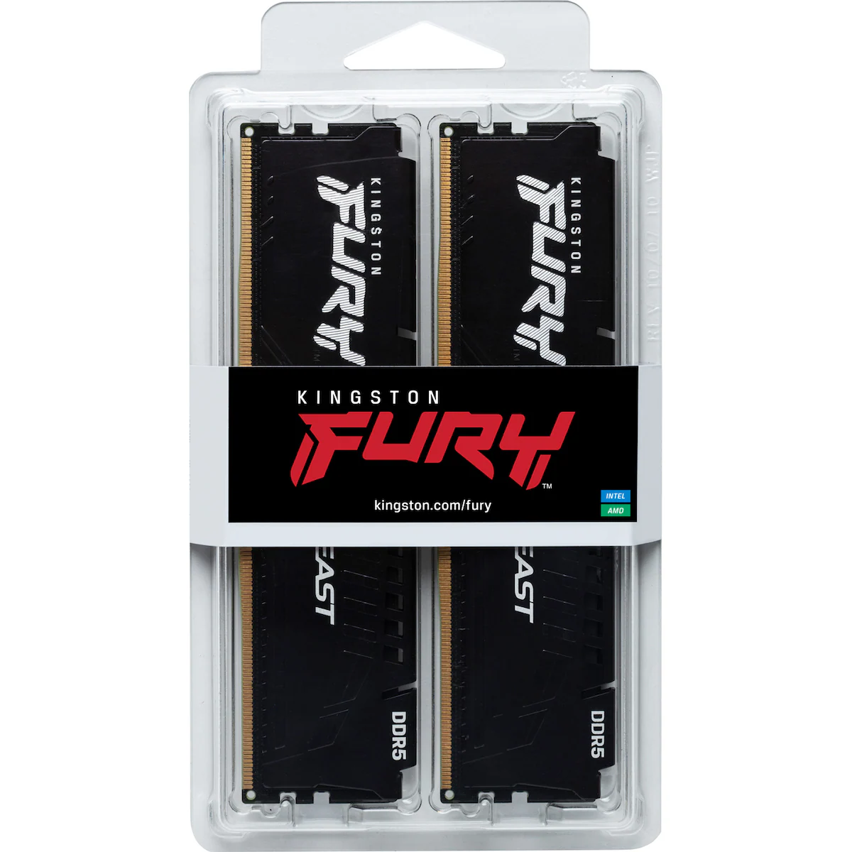 Kingston FURY Beast 64GB DDR5 RAM 6000MT/s CL36 (sort)
