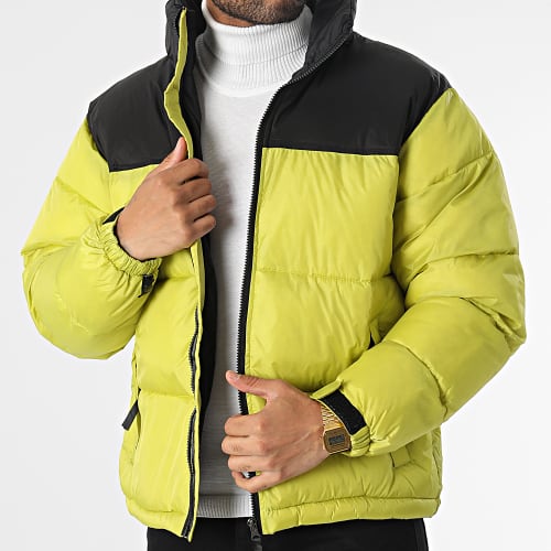 Doudoune Capuche Vert Clair