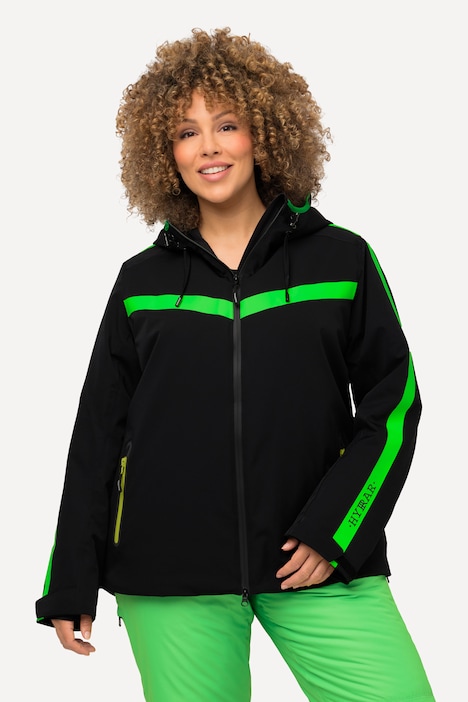 Performancejacke, Stretch, wasserdicht, 2-Wege-Zipper, Klettriegel