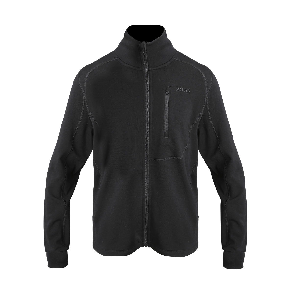 Asivik Adventure Mid Wool fleece, herre (Black)
