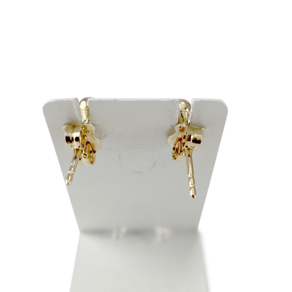 Boucles d'oreilles d'occasion or 750 jaune améthystes